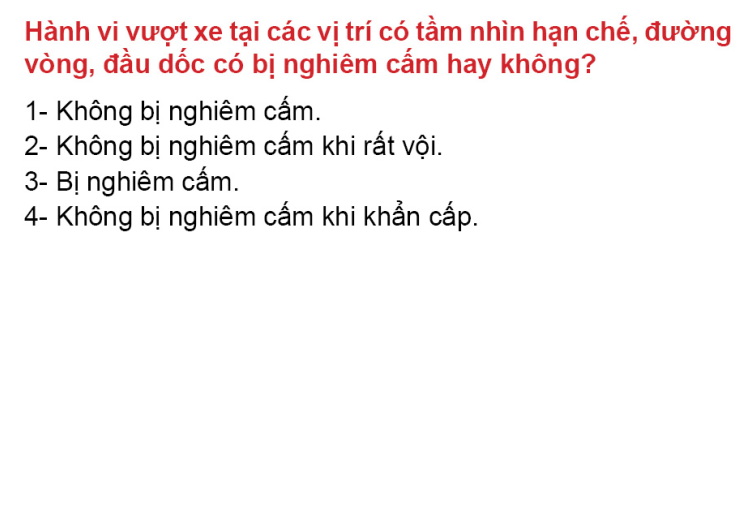 60 CÂU HỎI ĐIỂM LIỆT
